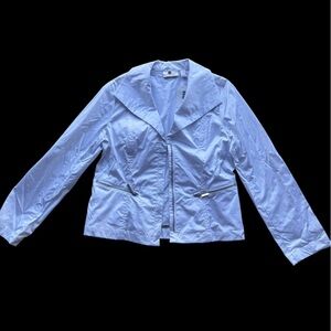 Chico's‎ White Carefree Chill Carlynn Jacket Solid Optic White, Size 1, NWT